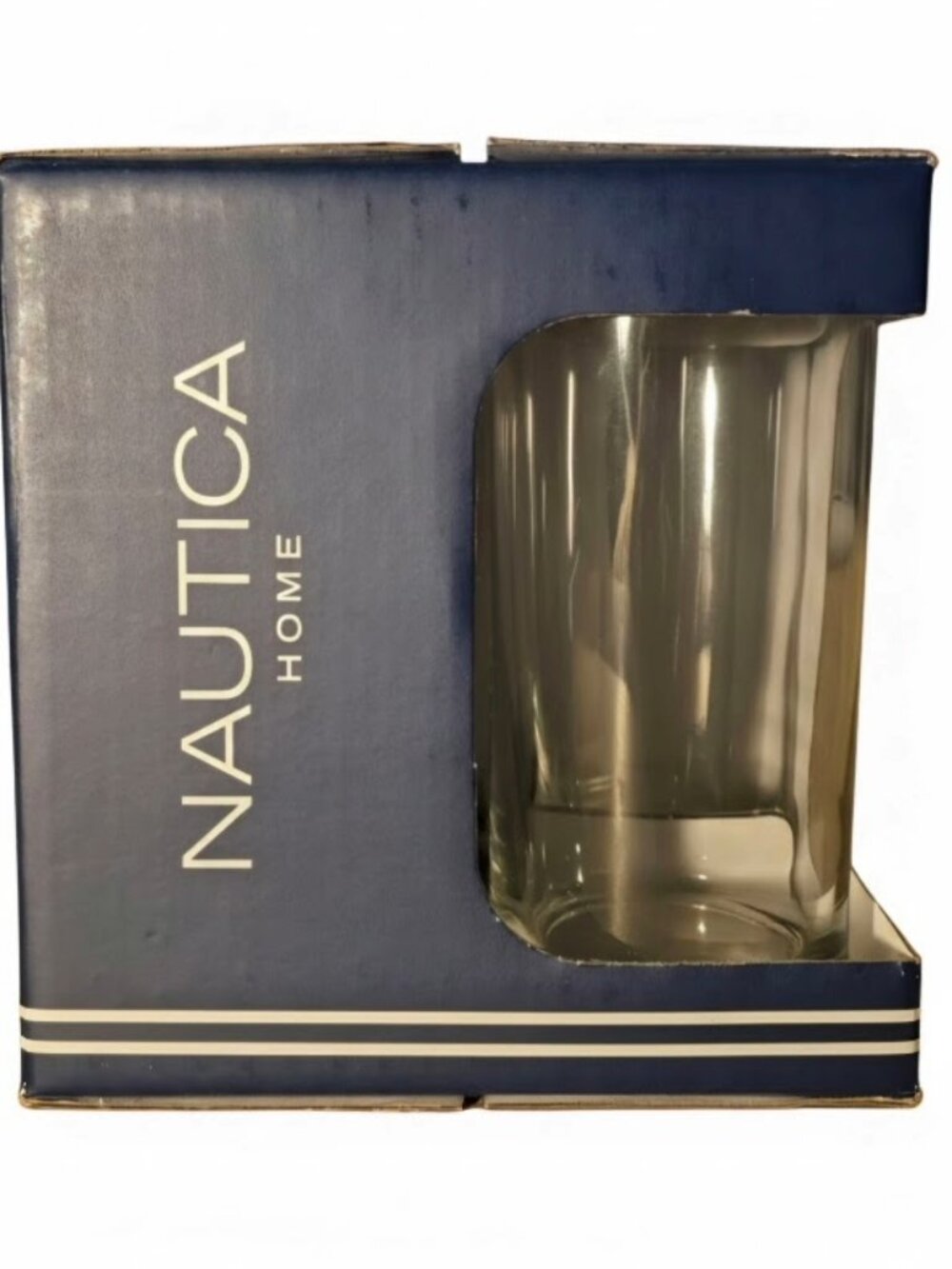 Nautica Home Set of 4 Drinking Glasses 16.3 oz 482ml New in Box